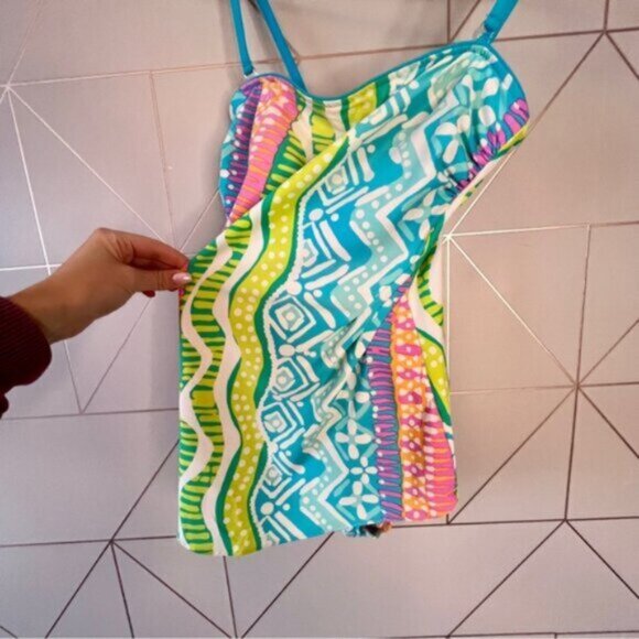 Vintage 90s Seawaves One Piece Swimsuit - Picture 4 of 9